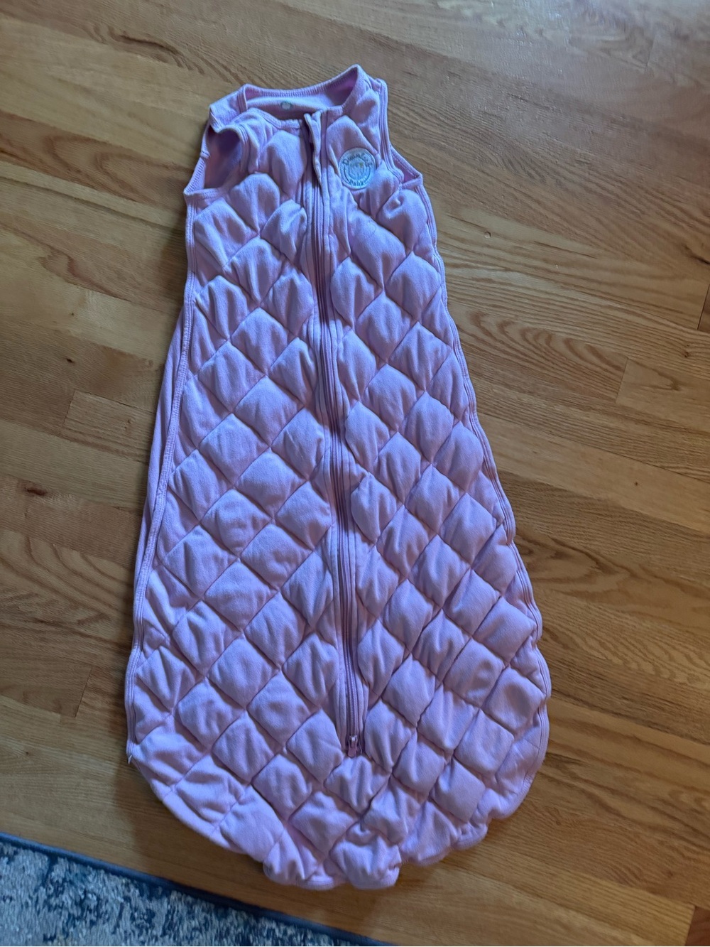 Pink Quilted Baby Sleep Sack - Soft Cozy Sleepwear